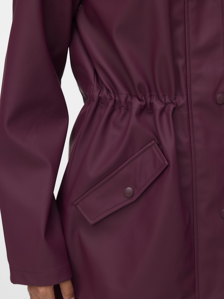 Vero Moda Malou Coated Jacket | Wine