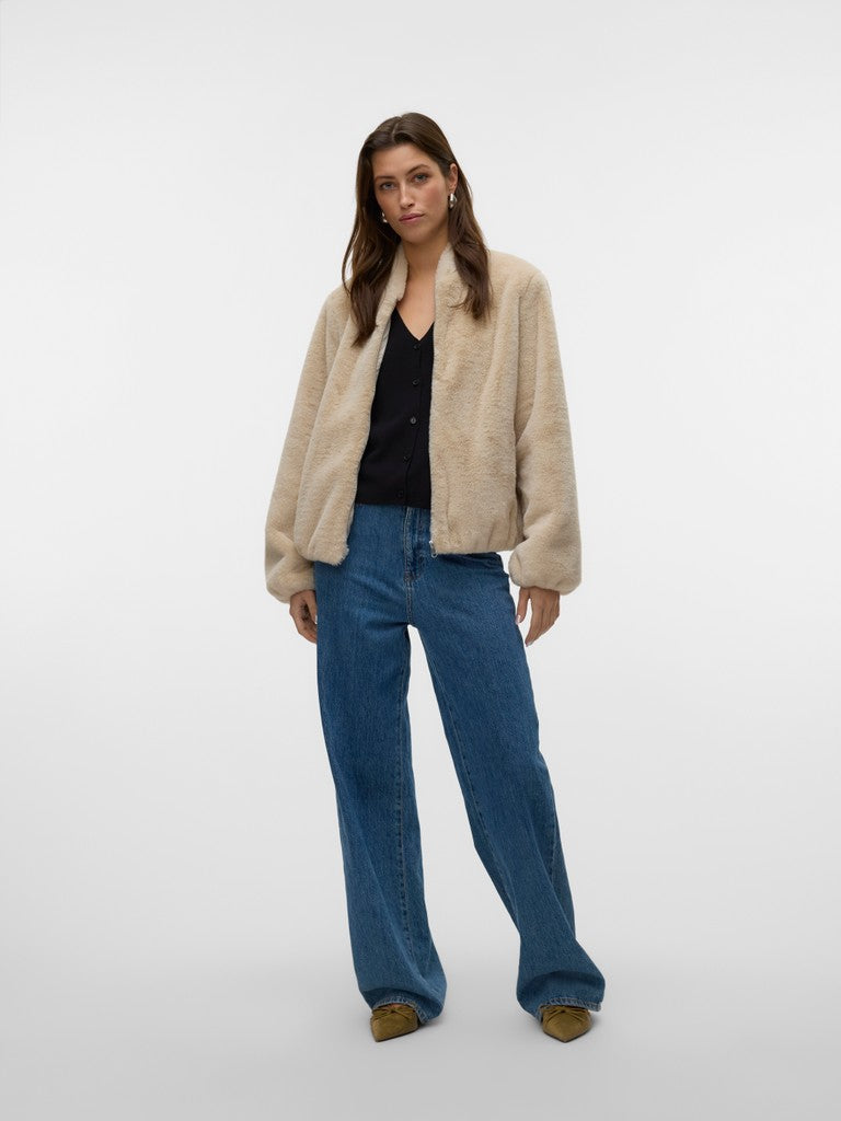 Vero Moda Sonjaliga Short Jacket | Oatmeal