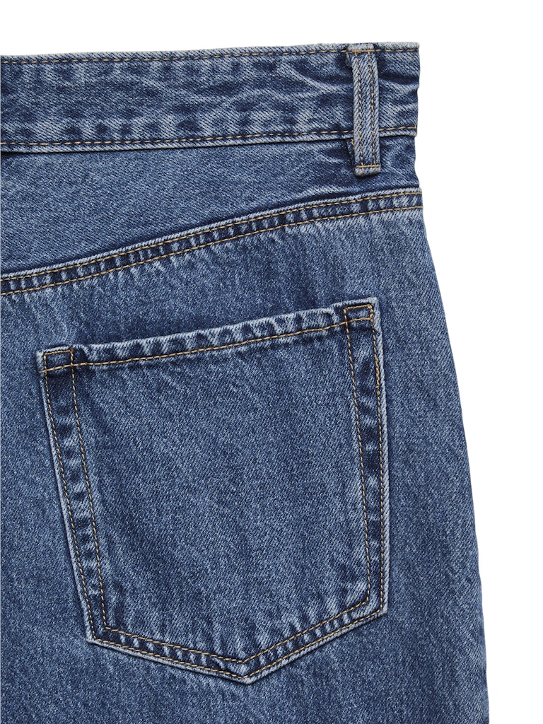 Vero Moda Billie HR Barrel Ank Jeans | Med Blue