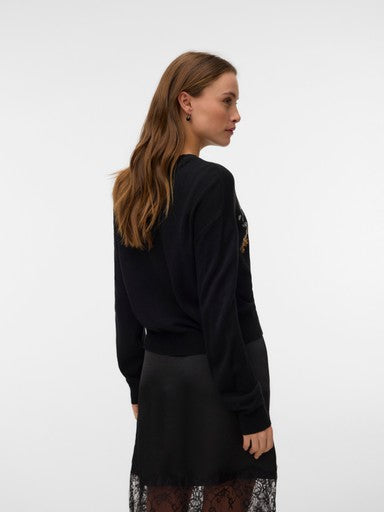 Vero Moda Christmas Pullover | Black 10347076