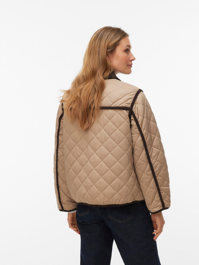 Vero Moda Emily Short Jacket | Silver Mink