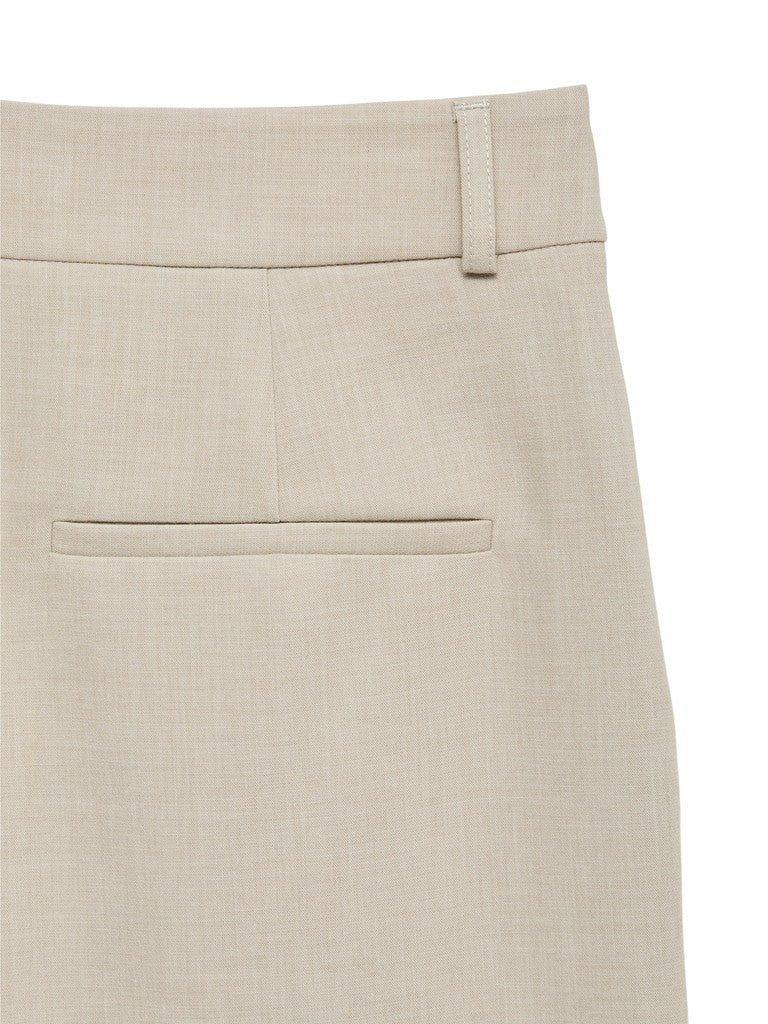 Vero Moda Michell HW Barrel Button Trousers | Silver Mink