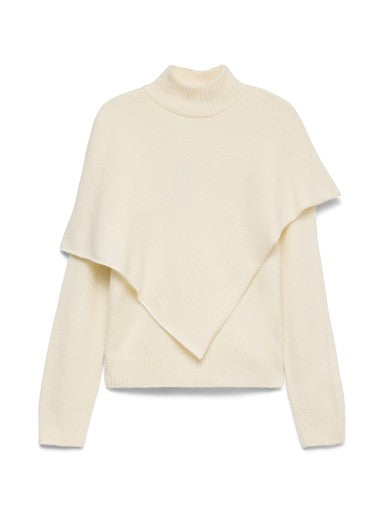 Vero Moda Camila Long Sleeve Cape Highneck Pullover | Birch 10350454
