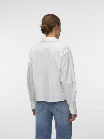 Vero Moda Nona L/S Detail Shirt | White