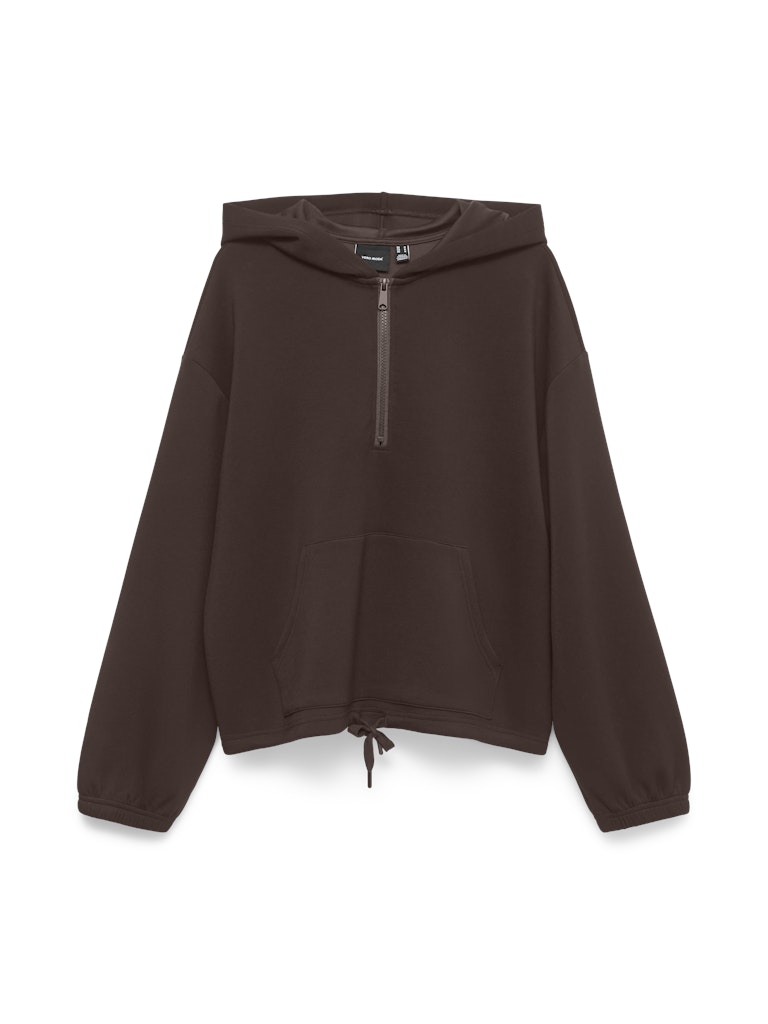 Vero Moda Bellis LS Hoodie | Chocolate