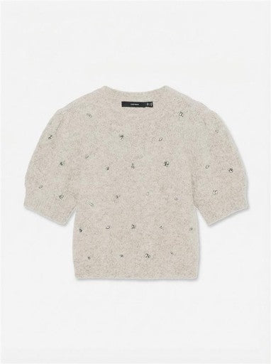 Vero Moda Claire Round Neck Embellished Pullover | Birch 10352442