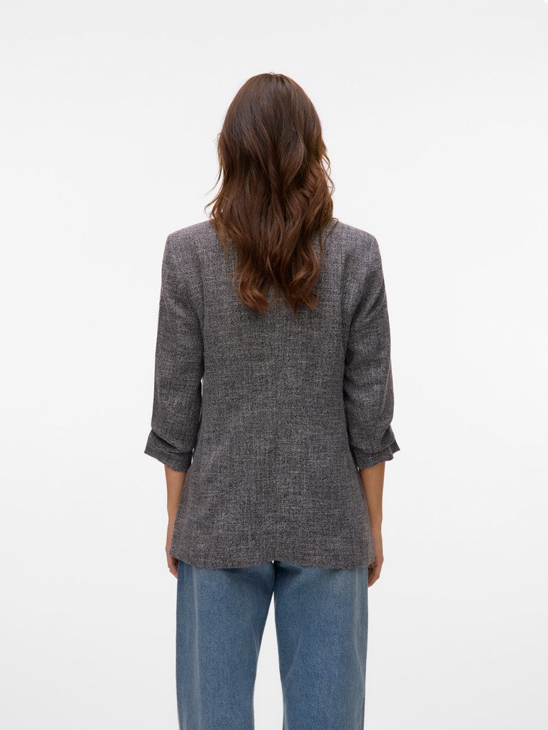 Vero Moda Frida 3/4 Regular Blazer | Black /white
