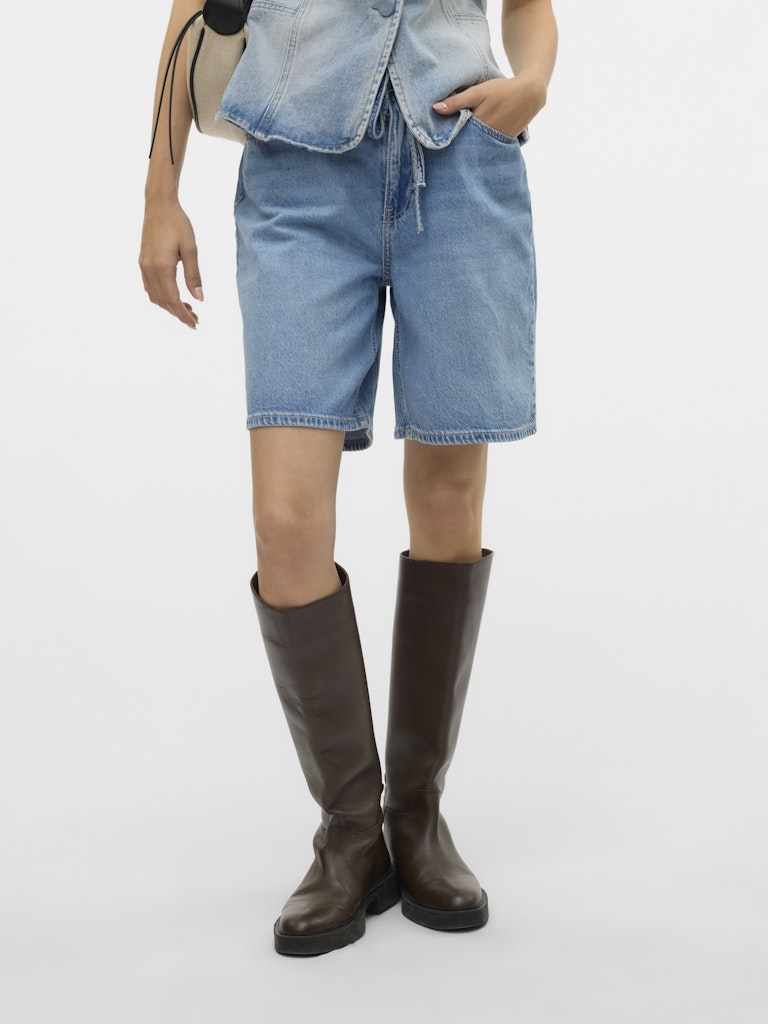 Vero Moda Villa Mr Bermuda Denim Shorts | Light Blue