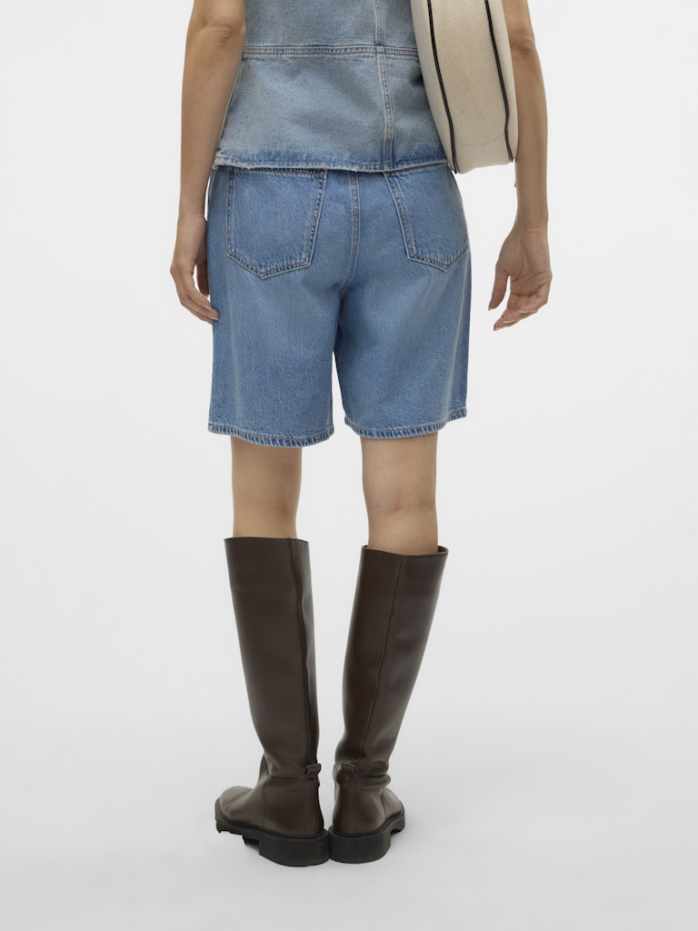 Vero Moda Villa Mr Bermuda Denim Shorts | Light Blue