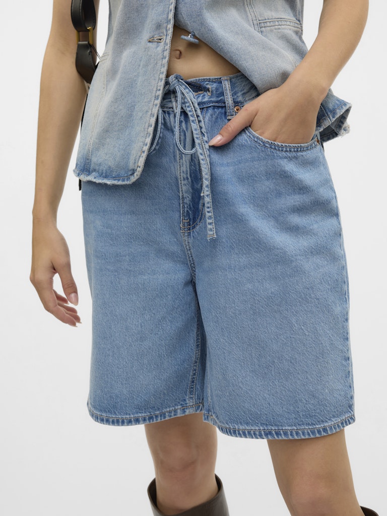 Vero Moda Villa Mr Bermuda Denim Shorts | Light Blue