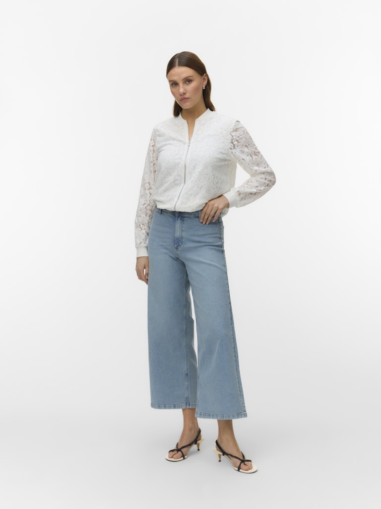 Vero Moda Honey Lace Bomber Jacket | Snow White