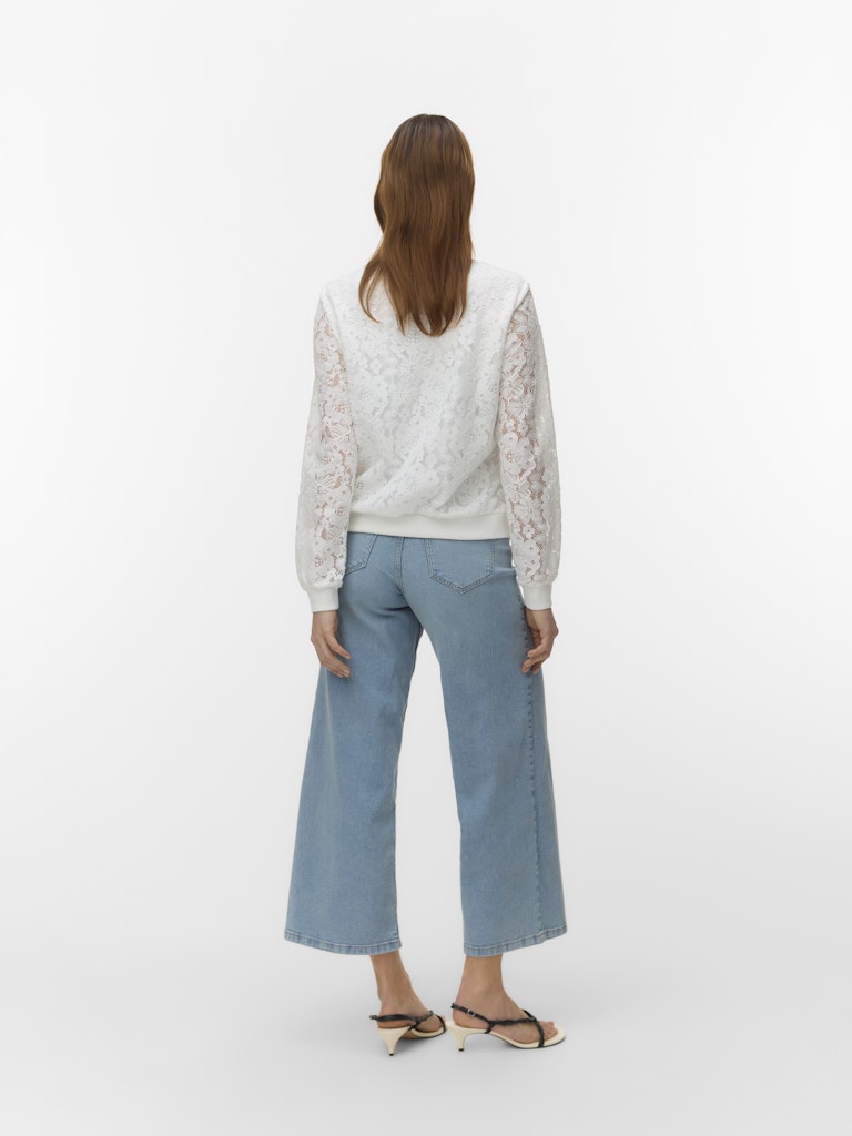 Vero Moda Honey Lace Bomber Jacket | Snow White