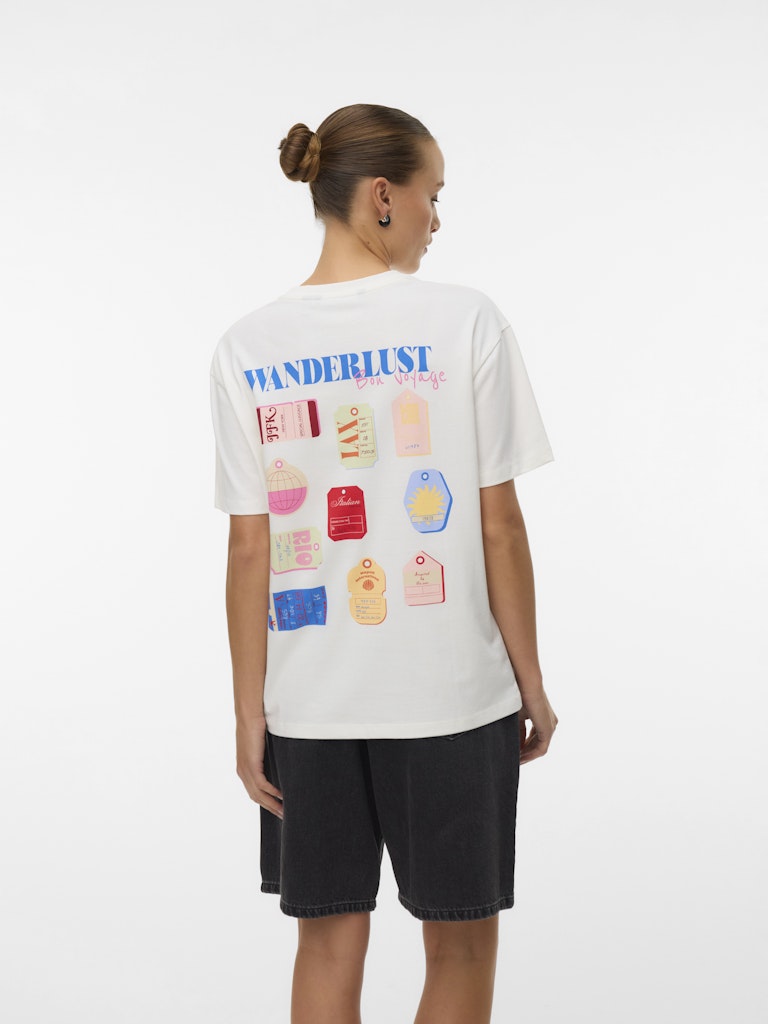 Vero Moda Ninna Mia SS Top | White