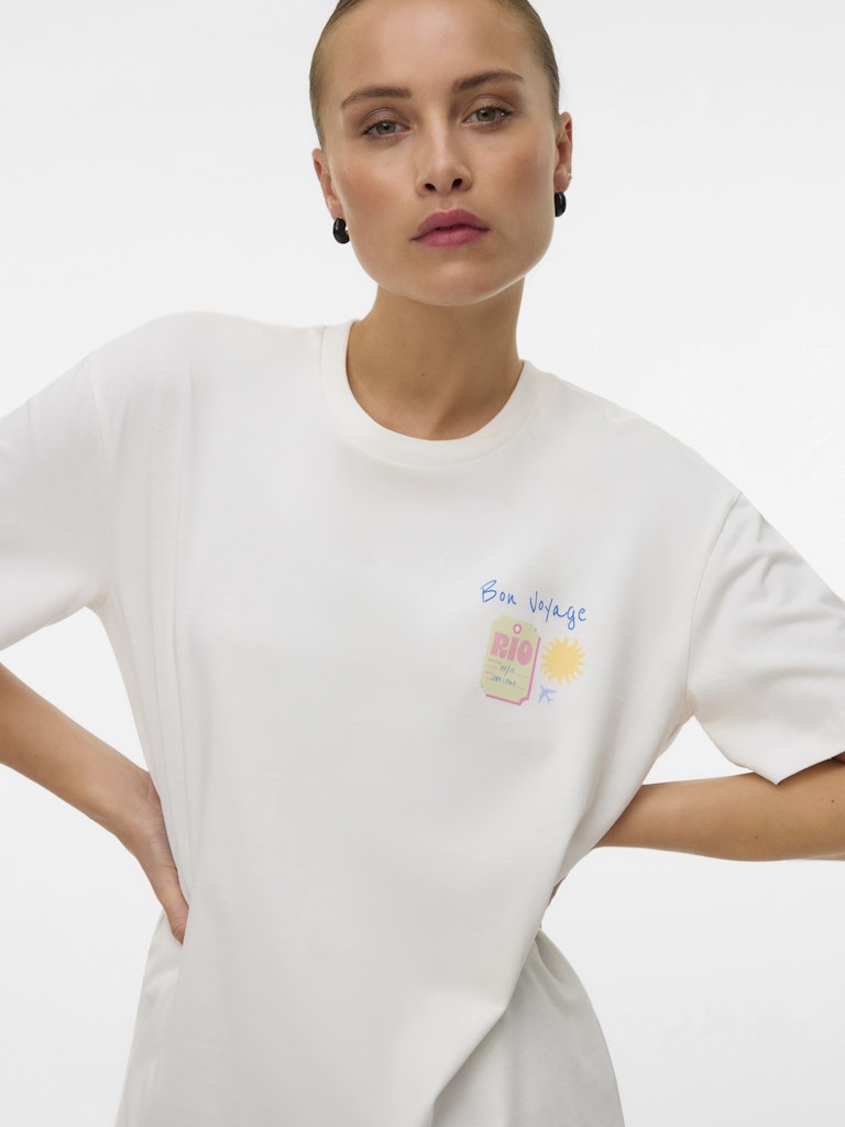 Vero Moda Ninna Mia SS Top | White
