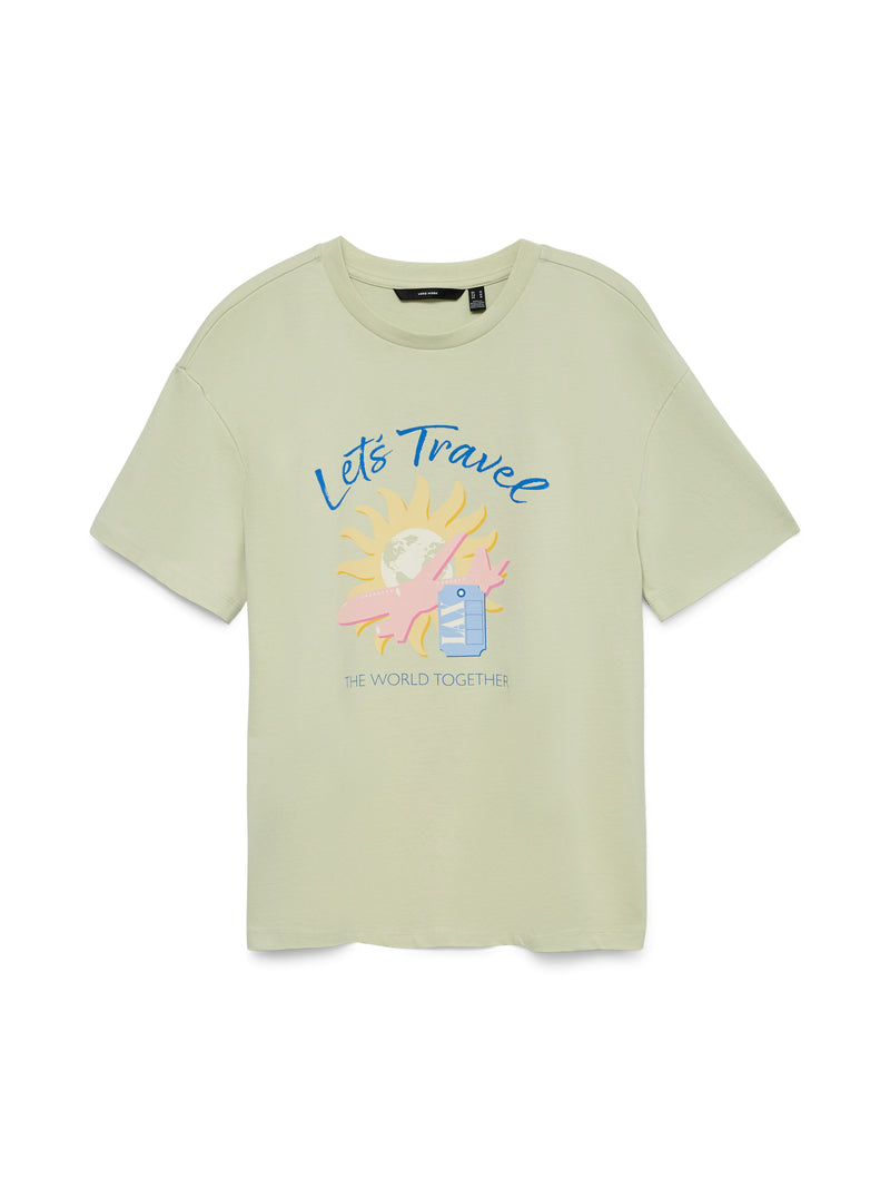 Vero Moda Ninna Mia SS Top | Green