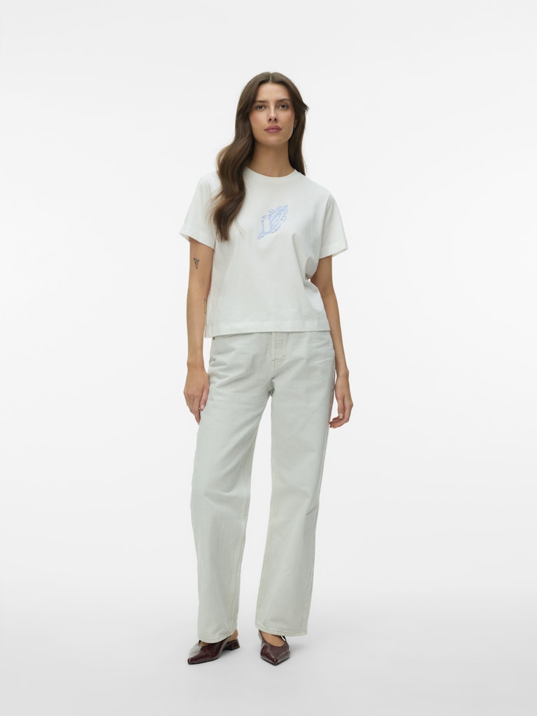 Vero Moda Palma Mette SS Top | White