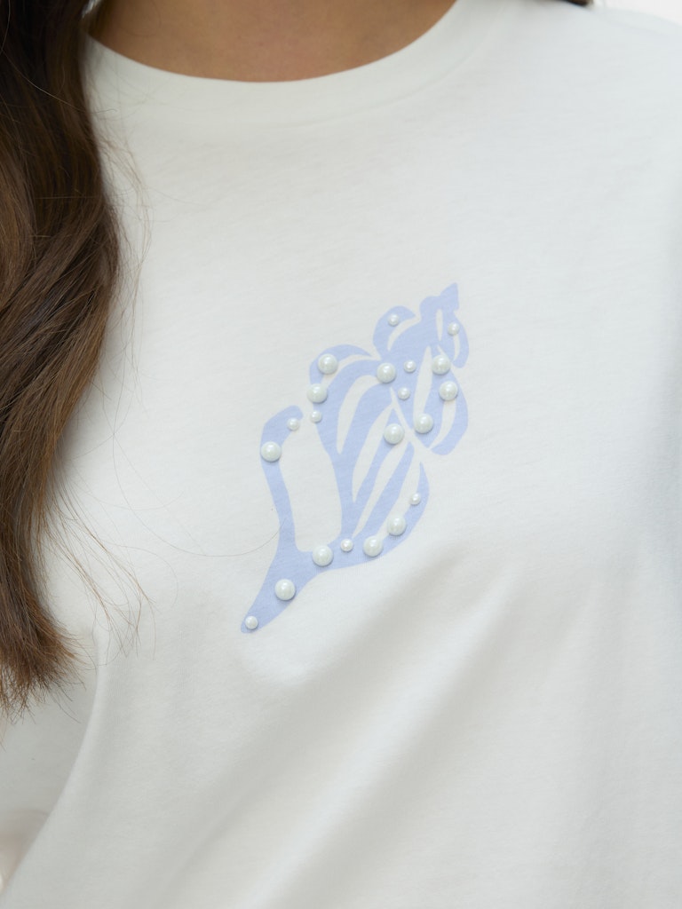 Vero Moda Palma Mette SS Top | White