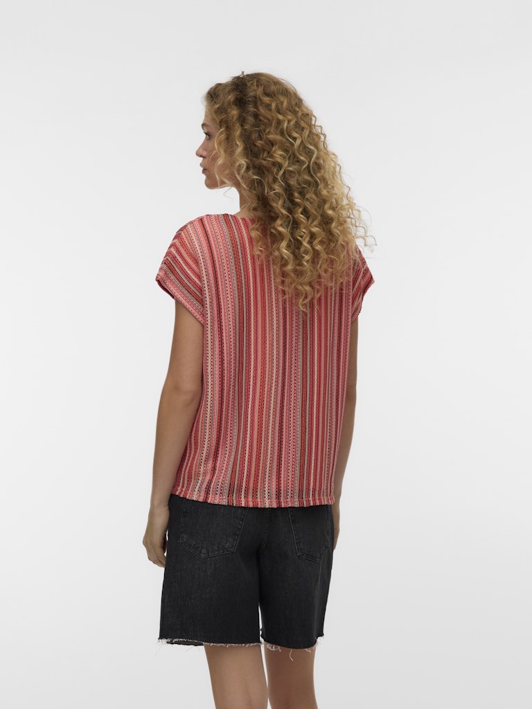 Vero Moda Demi V-Neck Batwing T-Shirt | Coral