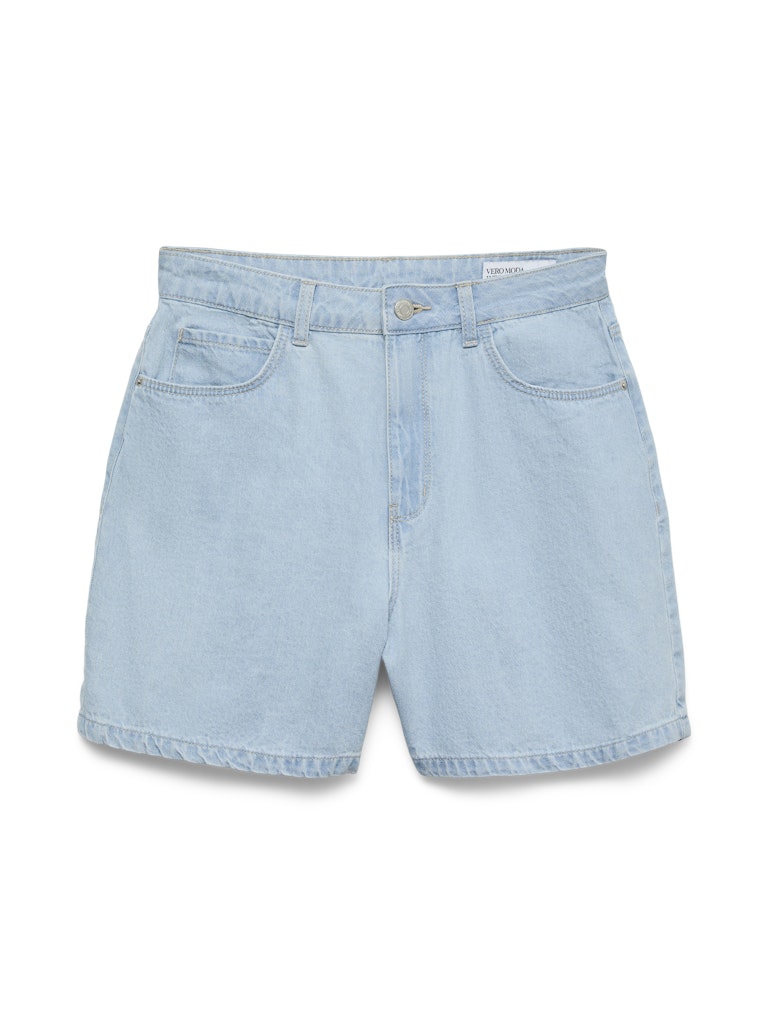 Vero Moda Kirsa Molly High Rise Denim Shorts | Light Blue