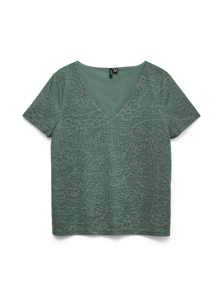 Vero Moda Julie Short Sleeve V-Neck Top | Laurel