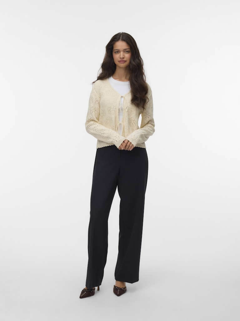 Vero Moda Ava LS V-Neck Tie String Cardigan | Birch