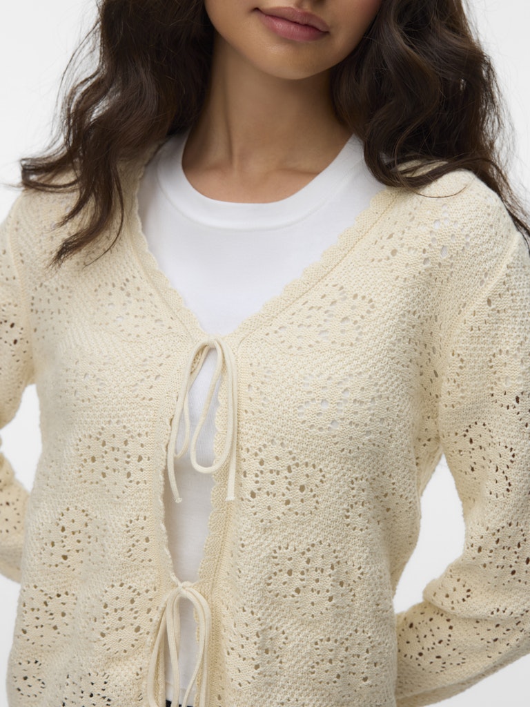 Vero Moda Ava LS V-Neck Tie String Cardigan | Birch