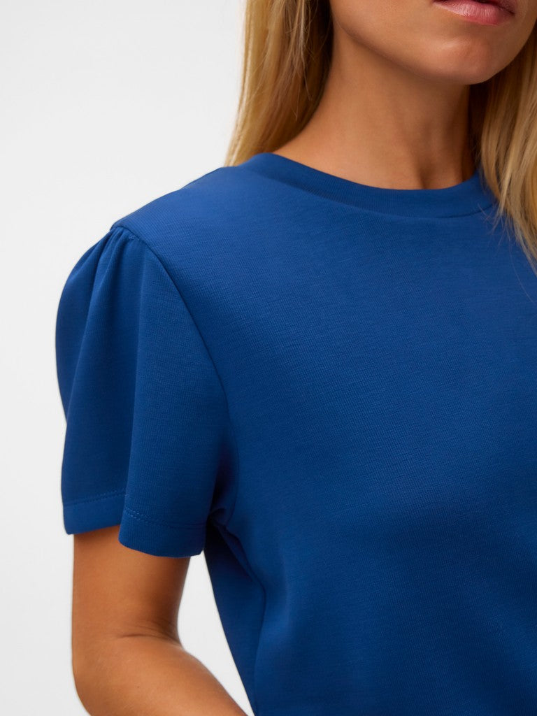 Vero Moda Ella SS Round Neck T-Shirt | Navy