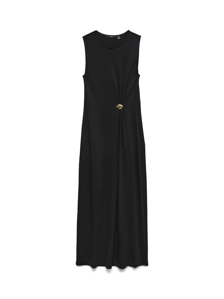 Vero Moda Vira SL O-Neck Ankle Dress| Black