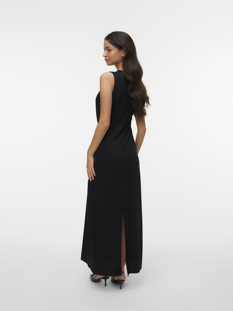 Vero Moda Vira SL O-Neck Ankle Dress| Black