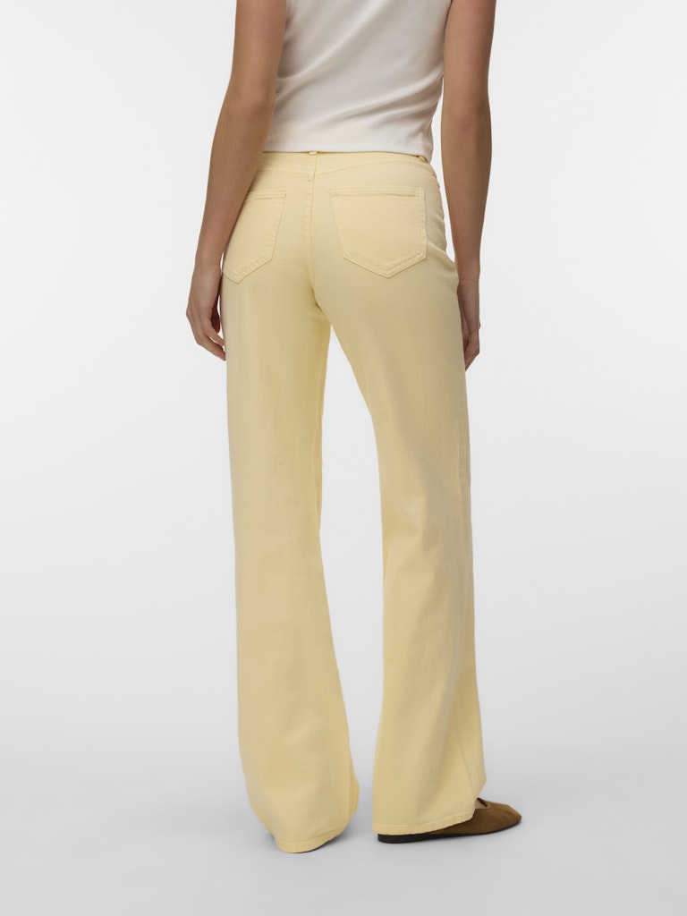Vero Moda Tessa HR Wide Jeans Color | Yellow