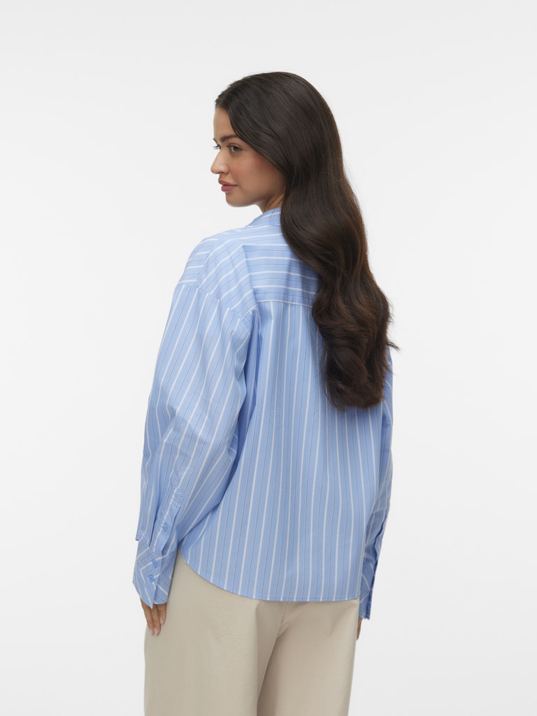 Vero Moda Monday L/S Shirt | Vista Blue