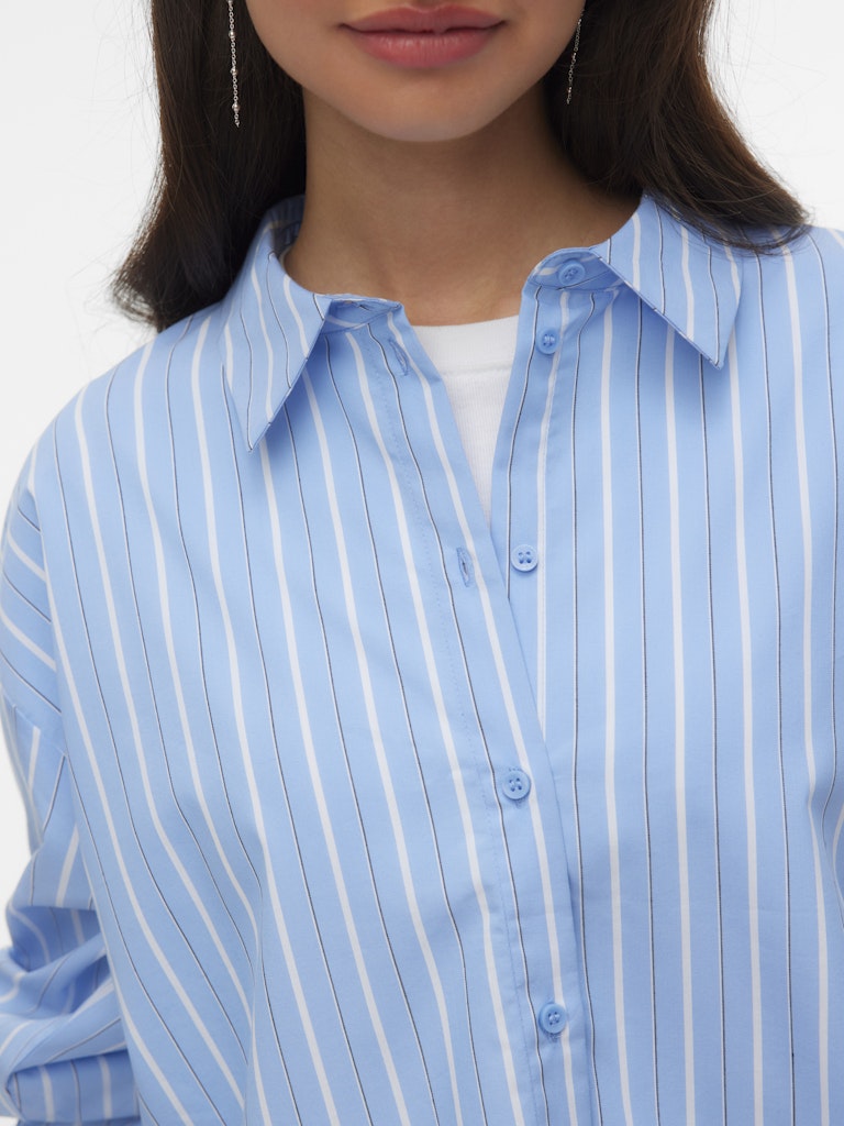Vero Moda Monday L/S Shirt | Vista Blue