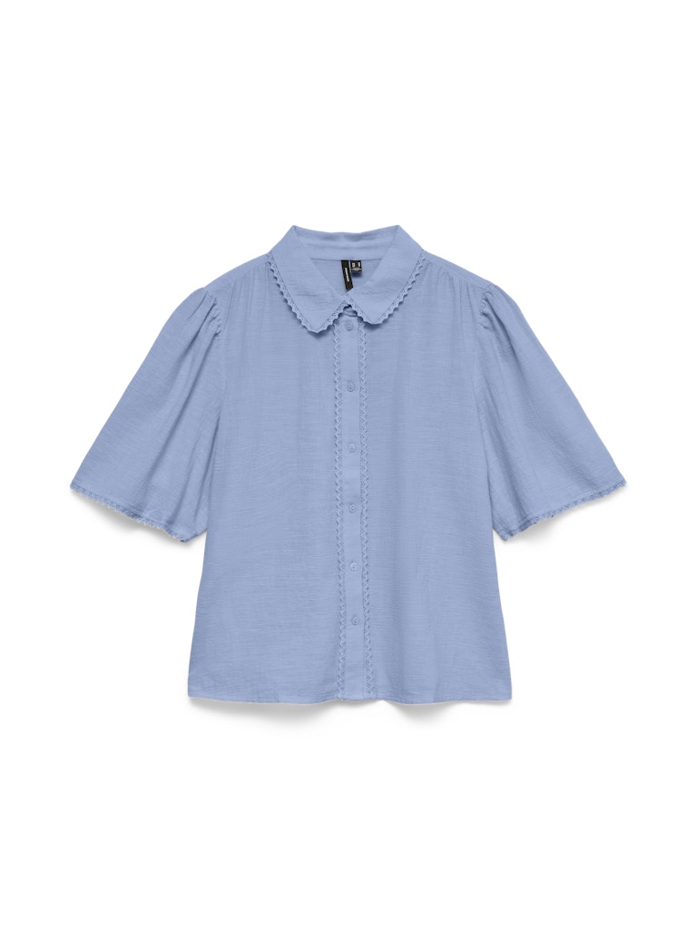 Vero Moda Siri 2/4 Woven Shirt |  Blue