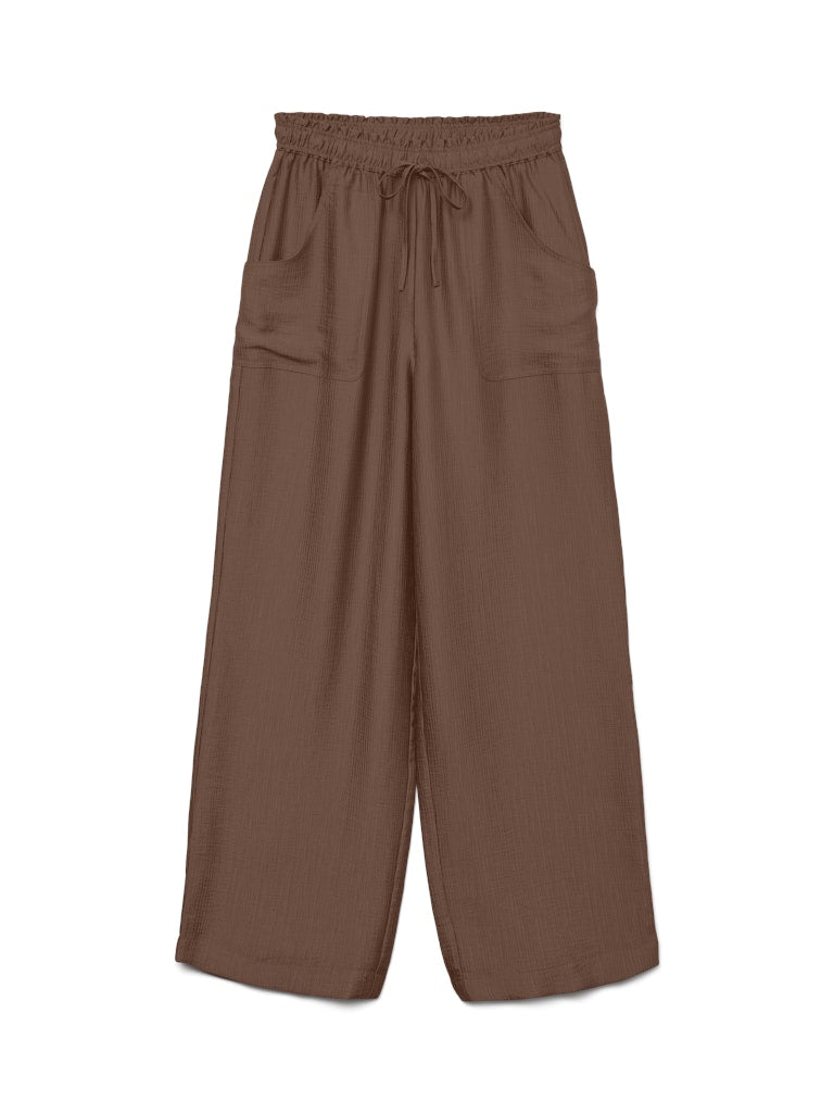 Vero Moda Toma HW Straight Pants | Cocoa