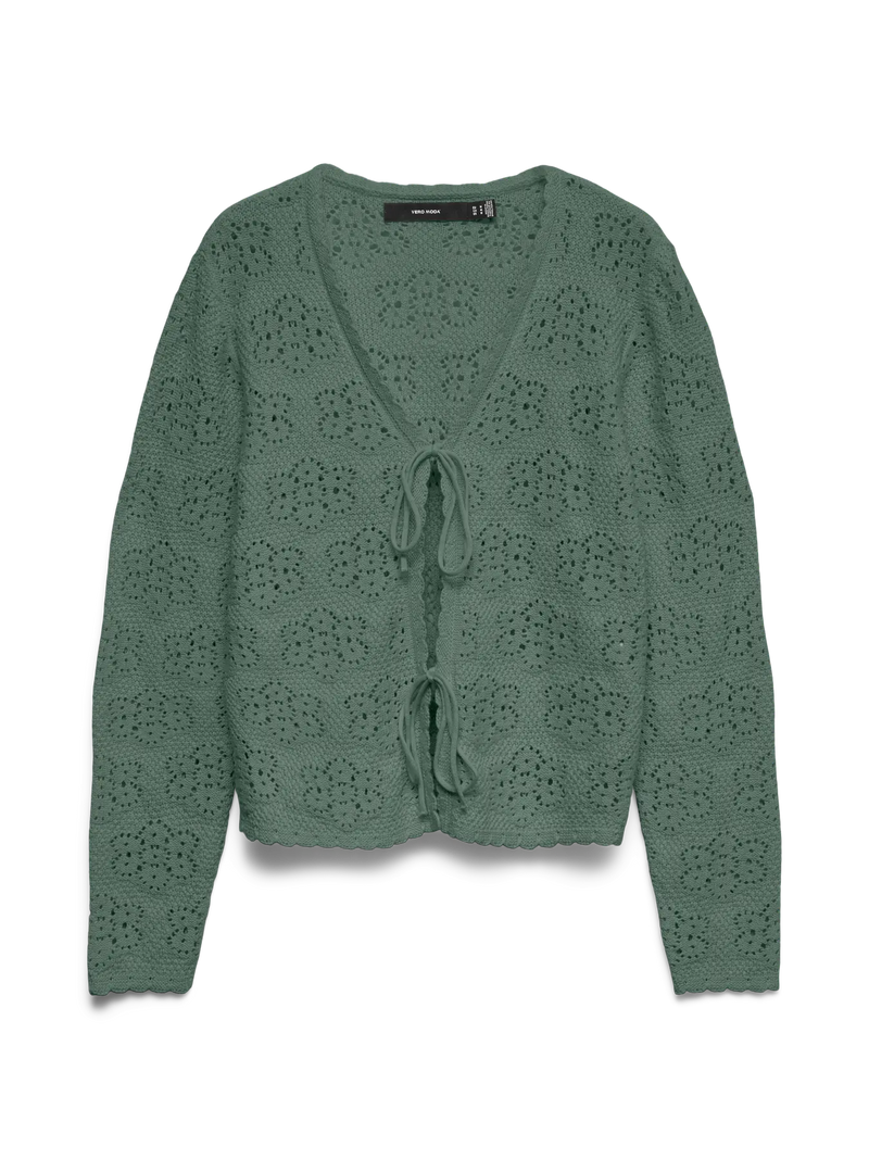 Vero Moda Ava LS V-Neck Tie String Cardigan | Laurel