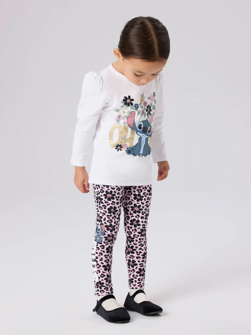 Name It Jinda Mini Stitch Leggings | Pink