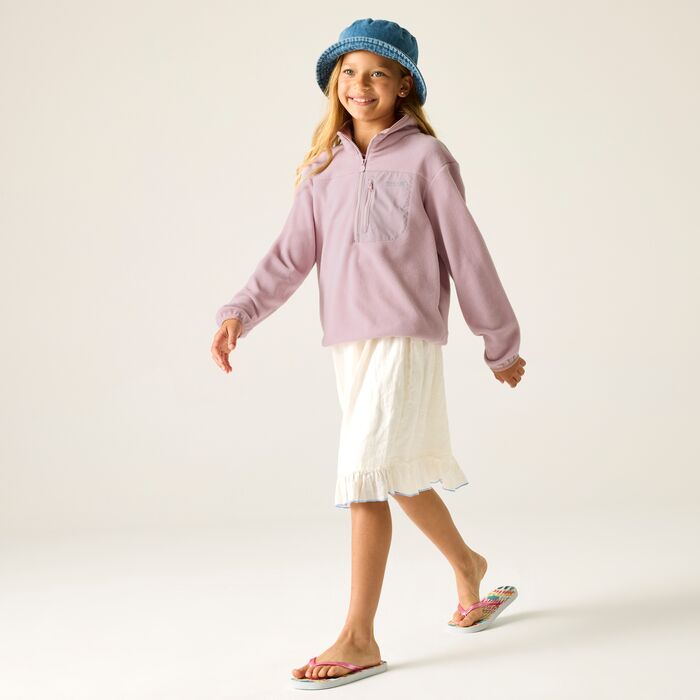 Regatta Junior Frankie Half Zip Fleece | Lilac RKA486