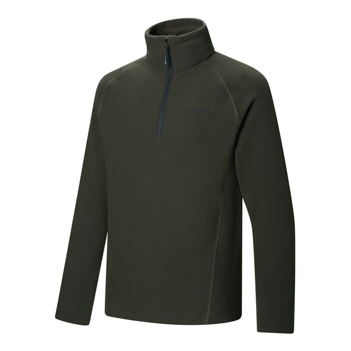 Regatta – Kenger Men's Honeycomb Fleece Zip Neck | Dark Khaki RMA307