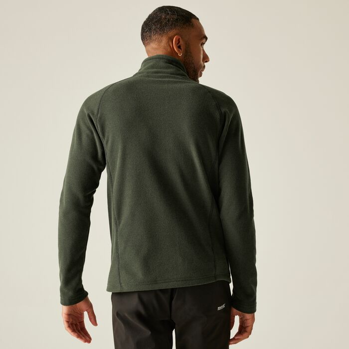 Regatta – Kenger Men's Honeycomb Fleece Zip Neck | Dark Khaki RMA307