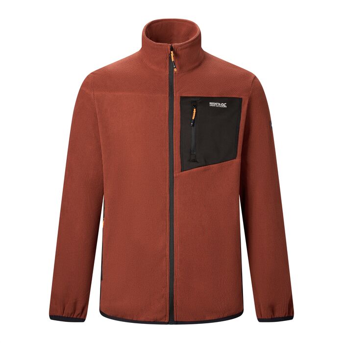 Regatta Eadle Men's EXTOL Stretch Fleece Jacket | Henna RMA708