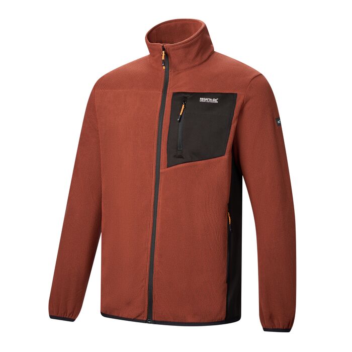 Regatta Eadle Men's EXTOL Stretch Fleece Jacket | Henna RMA708