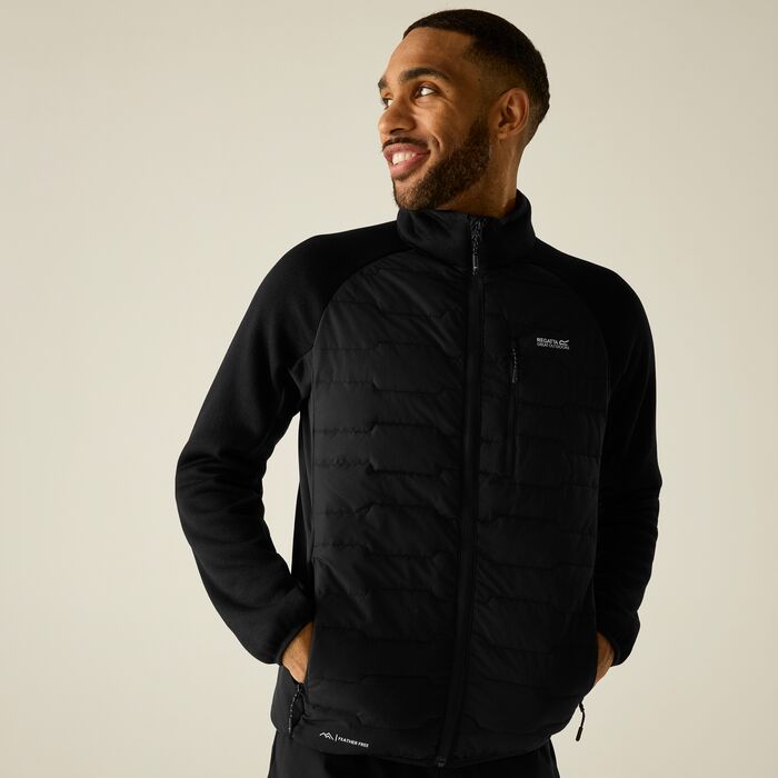Regatta Men's Cyrus Insulated Hybrid Jacket | Black RMN343