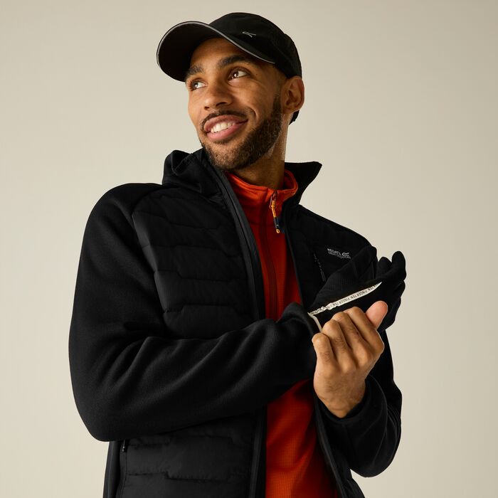Regatta Men's Cyrus Insulated Hybrid Jacket | Black RMN343