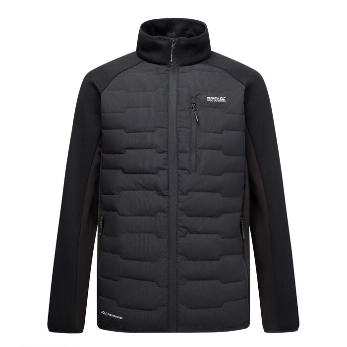 Regatta Men's Cyrus Insulated Hybrid Jacket | Black RMN343