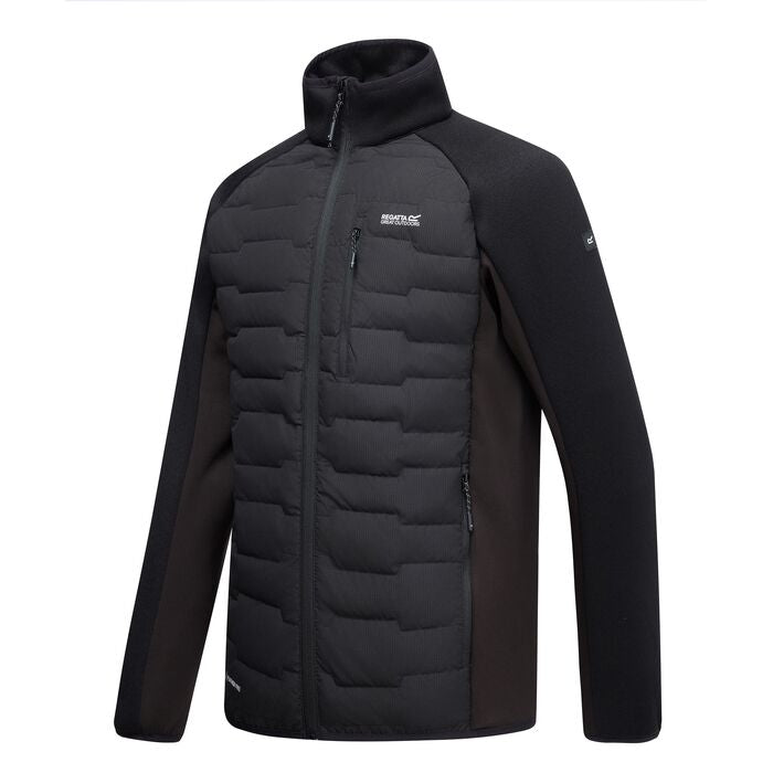 Regatta Men's Cyrus Insulated Hybrid Jacket | Black RMN343
