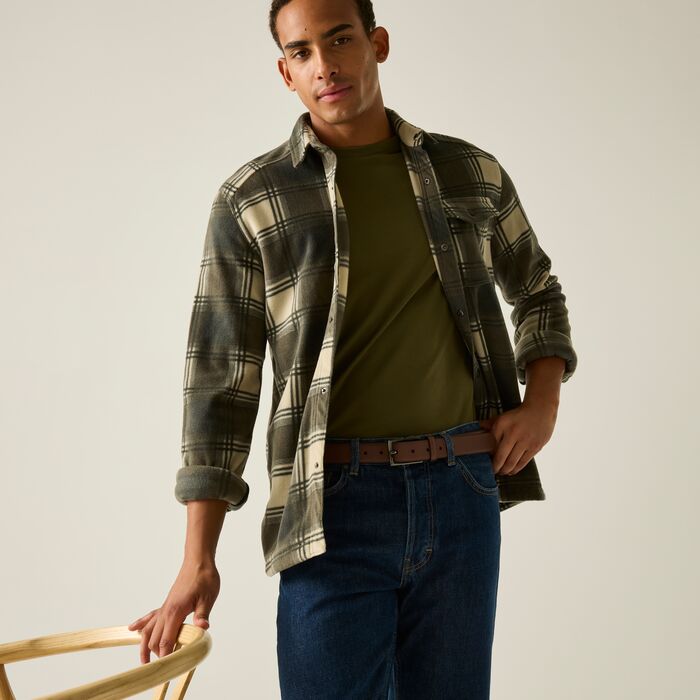 Regatta Frankie Men's Fleece Shirt | Olive RMS230