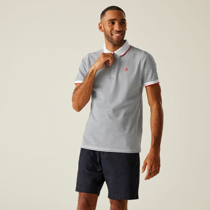 Regatta Tiver Men's Polo Shirt | White RMT306