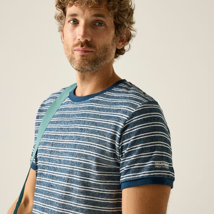 Regatta Benlin Striped Men's T-Shirt | MoonLight RMT336