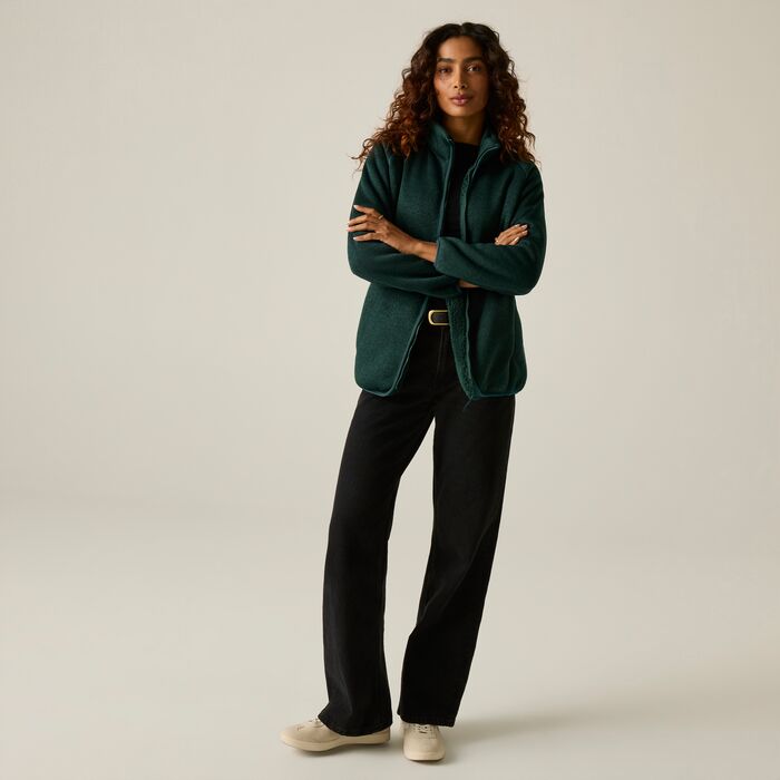Regatta Mellrey Zip Through Fleece | Pine RWA723