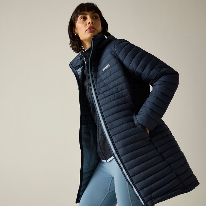 Regatta Selenar Women's Long Insulated Jacket | Navy/blue RWN447